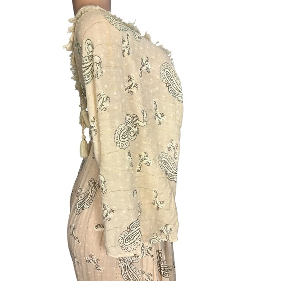 Zury Boho Paisley Metallic Dress - Picture 5 of 11